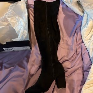 Wide calf over the knee boot.